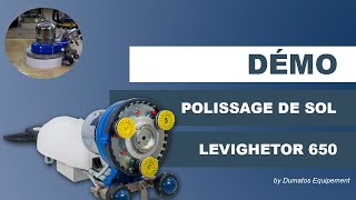 Démo polissage de sol à la ponceuse polisseuse planétaire - DUMATOS EQUIPEMENT