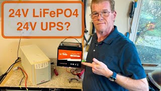 Testing Li Time 24V 25Ah LiFePO4 on a 24V UPS