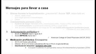 Tromboprofilaxis 7: ¿Cómo y cuándo usar enoxaparina profiláctica?