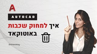 איך למחוק כל שכבה באוטוקאד ?