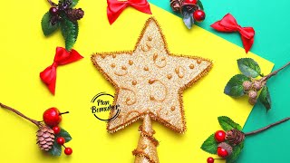 Como hacer una ESTRELLA para el ARBOL DE NAVIDAD 🌟 Manualidades para Navidad 2020