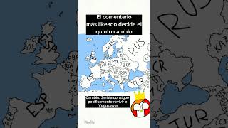 El #comentario más likeado decide el #quinto cambio de #Europa #countryballs #viral #like