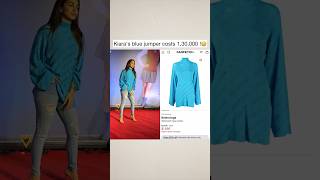 Kiara Advani wearing Balenciaga Blue Jumper #shortsviral