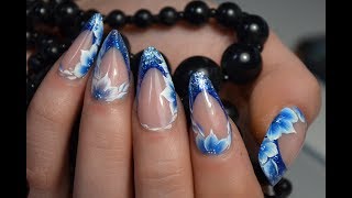 Nailart für Anfänger ||  One Stroke Blumen // Nageldesign