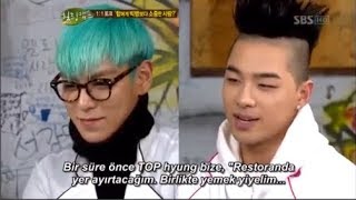 BIGBANG Türkçe Altyazılı ; TAEYANG, TOP İle Yemek Yiyebilmek İçin Olimpiyatlara Hazırlanıyor