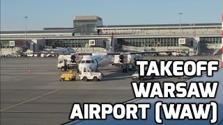 Takeoff from Warsaw Chopin Airport [WAW], Wizzair, Airbus A321