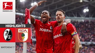 SC Freiburg - FC Augsburg | 3:1 | Zusammenfassung | Bundesliga 2024-25