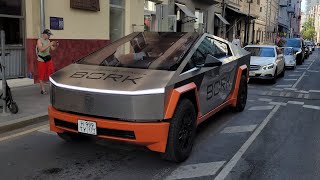 The best cars in Moscow in June(part 21) Tesla Cybertruck, Lamborghini Aventador, Ferrari F430