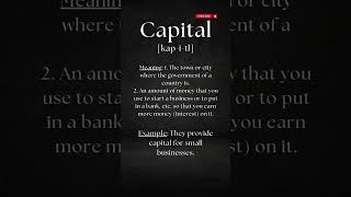 Pronounce CAPITAL the right way #shorts #shortsvideo #pronunciation #english #Capital #viral