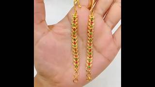 Latest gold ear chain designs with weight and price | latest gold kan chain designs #gold #jewellery