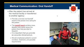 Communication and Documentation in EMS