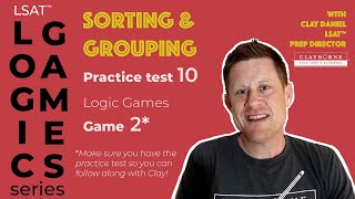 LSAT video LG sorting grouping Prep Test 10  Game 2