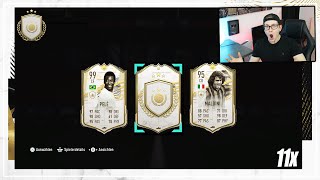 FIFA 21: MONSTER ICON PULL! 11x PRIME OR MOMENTS ICON PACK 😱