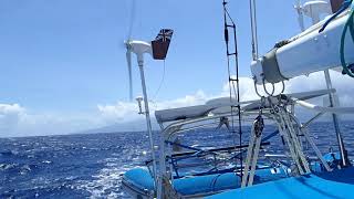 Sailing from the Tahiti to Moorea