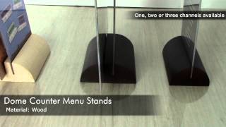 Dome Counter Menu Stands