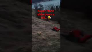 slip and slide super Mario #supermario #travel #levels #gaming #skills #slide #fun #funny