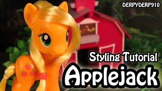 My Little Pony:  Applejack Hair Styling Tutorial MLP