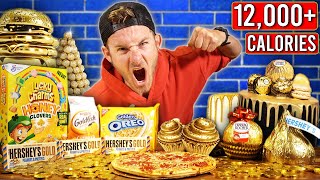 Eating 12,000+ Calories of ONLY Gold Food!