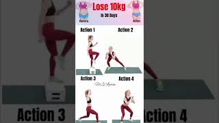 10 kg weight lose exercise at home 🏡#shortvideo #youtubeshorts #fitnessroutine #weightloss #yoga