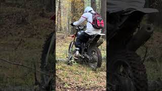 Минчик и бревно #мото #enduro #snoskoles #эндуро #bike #bike