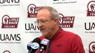 Arkansas head coach Mike Neighbors recaps 71-60 win over Little Rock