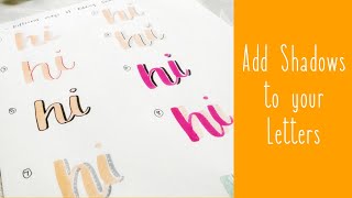 Adding Shadows to your Letters