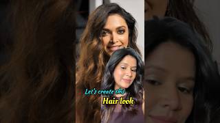 Let’s recreate Deepika Padukone’s HAIR LOOK 😍 with straightener #hairstyleshorts