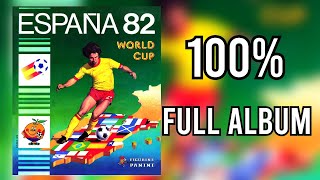 Panini Full Sticker Album FIFA World Cup Espana 1982 100% - COMPLETE, LLENO, COMPLETO, ЗАПОЛНЕННЫЙ