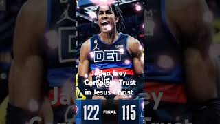 NBA Star Jaden Ivey| Faith in Jesus name 🙏💞♥️ #jesus #nba #basketball