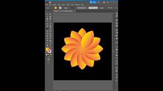 create amazing flower in adobe illustrator #short #shorts #illustrator