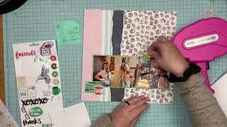 Scrapbook Process: Let's Have a Chat // Never Ending Kit // Follow a Sketch Friday