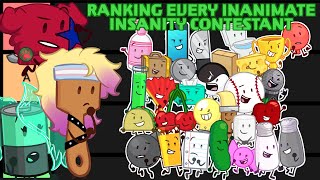 Jazzy Ranks EVERY Inanimate Insanity Contestant! (ft. @PuppyRelp & @liviciabattery)