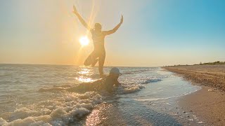 По дороге в Крым (часть 2).Азовское море.Отдых в палатках,дикарями.