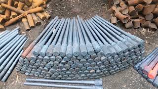 Forging Process of Axle Shaft || Recycling Ship Anchor Chains || Mass Production of Axle Shaft