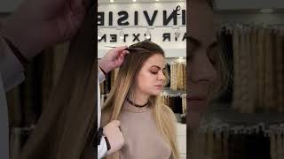 Invisible tape hair extension, quickly to get long hair.