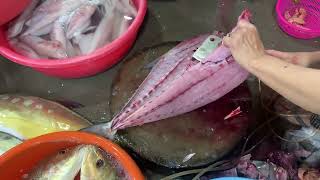 Amazing Fish Cutting and Filleting Skill | Fish Market Vlog | FLV Official