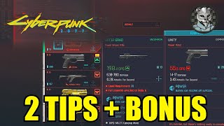 Cyberpunk 2077 - 2 Quick Tips with Bonus! (Including Holster Weapon)