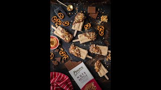 CHOC DIPPED PEANUT BUTTER LOLLIES WITH PRETZELS & BRITTLE