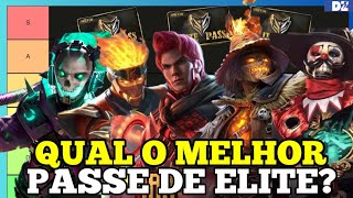 RANQUEANDO TODOS OS PASSES DE ELITE DO FREE FIRE, PT 2 ( Tier List )