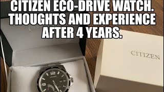 Citizen Eco-drive watch after 4 years.