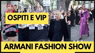 Milano Fashion Week donna settembre 2022 - Emporio Armani  ospiti e vips