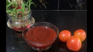 Sweet Sour and Spicy टमाटर सॉस केचप घर पर | Healthy Homemade Tomato Sauce | Homemade Tomato Ketchup