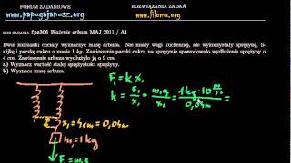 fps306 - Ważenie arbuza - MAJ 2011 / A1 - Zadanie z fizyki - filoma.org