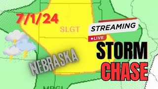 🔴LIVE Storm Chaser - Tornado Threat - Nebraska/Kansas... Also Discuss Hurricane Beryl