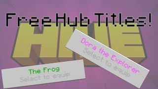 How To Get The "Clickety Clack" Hive Hub Title!