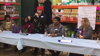 Simon's Supermarket Community Forum, Mary Jones remarks