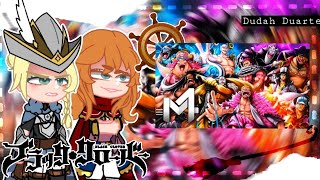 [👒] Past captains react ao rap Ambição (Black Clover e One piece) // M4rkim // Gacha Nox [👒]