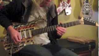 Custom guitar made out of hockey sticks. part 8 of 8