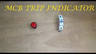 MCB Tripping Indicator wiring connection in hindi & urdu │ A Technical