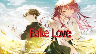 BTS Fake Love Lyrics English remix no copyright free NCS nightcore